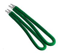 Aioneer Yellow 1.5M/59 Velvet Rope Barrier, Stanchion Rope For Crowd Control, Ideal For Events, Red Carpet, and Themed Parties - Durable & Stylish Design-Grün-0.9M/36Inch/3Ft