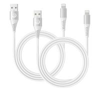 Aioneus Cable Cargador iPhone 1M 2Pack Cable iPhone Carga Rápida MFi Certificado Cable USB iPhone, Cable Carga iPhone Nylon Trenzado Lightning Cable para iPhone 14 13 12 11 Pro XS MAX XR X 8 7 6, iPad