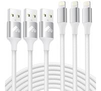 Aioneus Cable Cargador iPhone 1M 3Pack, [Apple MFi Certificado] USB Cable iPhone Carga Rápida Nylon Trenzado Cable Lightning para iPhone 14 13 12 11 Pro XS MAX XR X 8 7 6S 6 Plus 5 5S, iPad