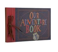 AIOR Álbum de Fotos, Adventure Book Album Scrapbook, Vintage DIY Álbum de Recortes Scrapbooking, Libro de Invitados Boda Aniversario (B)