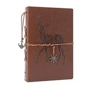 AIOR Álbum de Fotos Para Pegar DIY Album Scrapbooking, Scrapbook de Cuero Vintage, Libros de Firmas para Boda Álbum de Recortes, Aniversario Cumpleaños Regalo originales para Mamá Amiga Bebé, Ciervo