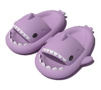 AioTio Zapatillas de Tiburón Sandalias Hombre Mujer Zapatillas Casa Verano Zapatillas de Baño Cómodas Pantuflas Antideslizantes Zapatos de Playa y Piscina Shark Slides Slippers(Morado,40/41 EU)