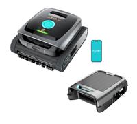 AIPER Scuba S3 + EcoSurfer S2, Robot Piscina Fondo, Paredes y Línea de Agua + Robot Skimmer Solar, Limpieza Completa 4 Zonas, Plan Semanal, Aparcamiento Automático, Control Mediante App