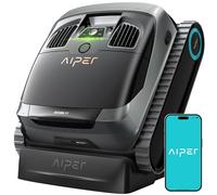 AIPER Scuba X1 Robot Piscina Limpiafondos y Paredes, Potente Succión de 6600 GPH con Doble Chorro, Sistema de Filtración Multicapa, Limpieza de Línea de Agua, Ideal para Piscinas de Obra hasta 200 m²