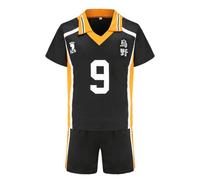 AIPILEI Haikyuu - Disfraz de cosplay de Hinata Shoyo, camisa y pantalones cortos, uniforme de voleibol, equipo de escuela secundaria, traje deportivo para adolescentes y adultos, N.º 9, L