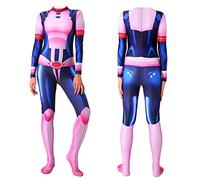 AIPILEI Uraraka Ochako - Disfraz de cosplay de anime MHA, uniforme de batalla con estampado 3D, overol para Halloween (Uraraka Ochako, 170)