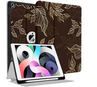 Aippdo Funda para iPad de 9ª/8ª/7ª generación de 10.2 pulgadas 2021/2020/2019, funda de cuero de alta calidad con soporte para lápiz Apple, apagado y encendido automático y múltiples ángulos de visión