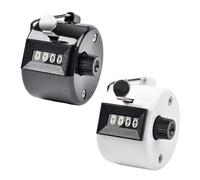 AIPWEYT Store Contador manual de metal, contador de 4 dígitos para contador de personas, para contadores de personas, golf, puntos, 2 unidades