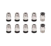 Aiqeer 10 Piezas 3D Impresora PC4-M10 Neumático Conectores, PC4-M10 Neumático Recto Ajuste