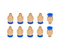 Aiqeer 10 Piezas 3D Impresora PC4-M6 Neumático Conectores, PC4-M6 Neumático Rápido Ajuste
