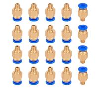 Aiqeer 20 Piezas 3D Impresora PC4-M6 Neumático Conectores, PC4-M6 Neumático Rápido Ajuste