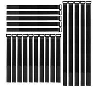 Aiqeer 20 Piezas Cable Ties Set, Reutilizables Cables Ataduras, Gancho Bucle Correas, Cable Organizador (20 cm 10 Piezas, 30 cm 5 Piezas, 40 cm 5 Piezas)