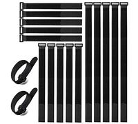Aiqeer 40 Piezas Cable Ties Set, Reutilizables Cables Ataduras, Gancho Bucle Correas, Cable Organizador (20 cm 20 Piezas, 30 cm 15 Piezas, 40 cm 5 Piezas)