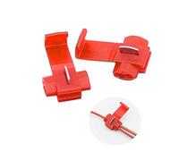 Aiqeer 60 Piezas Conectores de Cable, Terminales de Empalme Crimp Electrical, Conectores Rápido Empalme Eléctricos (Rojo)