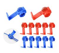 Aiqeer 60 Piezas Kit Conectores de Cable, Terminales de Empalme Crimp Electrical, Conectores Rápido Empalme Eléctricos (Rojo & Azul)