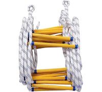 AiQima Escalera de Seguridad, Escalera de Cuerda, Escalera de Emergencia de 2 a 9 Capas con Gancho, Escalera Suave de Nailon para Interiores Y Exteriores para Adultos/a/5M