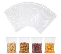 AiQInu 100 Piezas Bolsas Zip 20 x 30 cm, Bolsas Plastico Transparente, Bolsas Autocierre Bolsas Plastico Pequeñas para Joyería, Confitería, Componentes Electrónicos