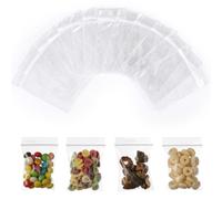 AiQInu 100 Piezas Bolsas Zip 5 x 7 cm, Bolsas Plastico Transparente, Bolsas Autocierre Bolsas Plastico Pequeñas para Joyería, Confitería, Componentes Electrónicos