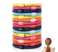 AiQInu 15 Piezas Goma De Pelo,5 mm En Espesor Coleteros EláSticos,Trenzadas Coleteros Elásticos Para Mujeres y Niñas