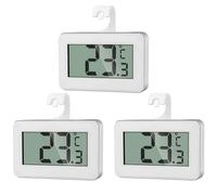 AiQInu 3 Piezas Termometro Nevera, Termometro Digital Cocina, Temperatura Congelador Refrigerador, Fijación Magnética y Gancho, Para Congelador, Despensa, Frigorífico