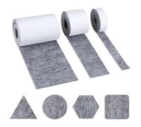 AiQInu 3 Rollos Fieltro Adhesivo Muebles, Almohadillas Fieltro, con Protección Antideslizante para Patas de Mesa, Corta Cualquier Forma, Rectangular, Reducción de Ruido y Resistente a los Arañazos