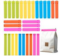 AiQInu 30 Piezas Pinzas Bolsas Alimentos, Pinzas Cierre Bolsas 7/11 cm, Pinzas Comida Clips Reutilizable para Embalaje de Cocina, Caramelos, Café etcétera