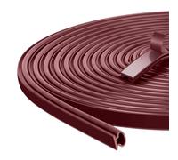 AiQInu 3m (L) Burlete Puerta, Burlete Autoadhesivo para Puertas/Ventanas, Cinta de Sellado Impermeable en Forma de D para Aislamiento de Ventanas y Marcos de Puertas (10mm（W）×6mm(T))