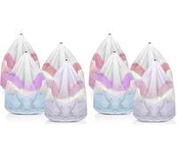 AiQInu 4 Piezas Bolsa Lavadora Ropa, 40 x 30cm Red Lavadora Ropa Interior, Bolsa Ropa Sucia Viaje con Cordón, Bolsas para Lavar Ropas en Lavadora, Bolsas Malla Lavanderia Reutilizable (Paquete de 2)