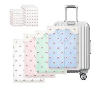 AiQInu 40 Piezas Bolsas de Almacenamiento de Viaje, Bolsas Zip Grandes, Bolsa de Transparente, Multifunción Bolsa Organizador