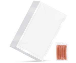 AiQInu 50 Bolsas Vacio Alimentos, 15 x 25 Cm Bolsa Vacio Alimentos, Libre de BPA, Reutilizable, Resistente y Duradero, para la Conservación de Alimentos y la Cocción, para Máquina al Vacío