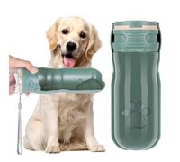 AiQInu 520ML Botella Agua Perro, 180° Plegable Bebedero Perro Portatil, Antigoteo Mascota Botella Perro Pet Water Bottle para Excursiones Viajes