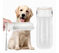 AiQInu 520ml Botella de Agua para Perros, Plegable 180° a Prueba de Fugas, Botella portátil con Filtro, operación con una Mano, Gran Capacidad, Botella de Viaje para Perros pequeños, Gatos & Mascotas
