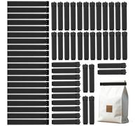 AiQInu 60 Piezas Pinzas Bolsas Alimentos, Pinzas Cierre Bolsas 7/11 cm, Pinza Comida Clips Reutilizable para Embalaje de Cocina, Caramelos, Café etcétera