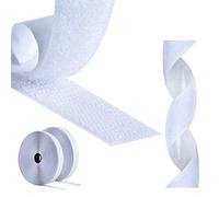 AIQInu Belcro Adhesivo Doble Cara,5 Metros Hook y Loop Auto Adhesivo,20mm Ancho Reutilizable Nylon Doble Cinta Cara Extra Fuerte para Oficina,Doméstica,Bricolaje