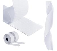 AiQInu Belcro Adhesivo Doble Cara,5 Metros Hook y Loop Auto Adhesivo, 5cm Ancho Reutilizable Nylon Doble Cinta Cara Extra Fuerte para Oficina,Doméstica,Bricolaje