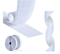 AIQInu Belcro Adhesivo Doble Cara,8 Metros Hook y Loop Auto Adhesivo,30mm Ancho Reutilizable Nylon Doble Cinta Cara Extra Fuerte para Oficina,Doméstica,Bricolaje