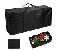AiQInu Bolsa de Almacenamiento para Cojines Jardín, Oxford Funda Cojines Exterior Impermeable, Funda Cojín Bolsos con Asa de Transporte - 122x40x55cm