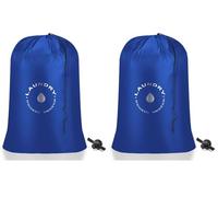 AiQInu Bolsa de Lavandería Plegable,Bolsas de Ropa con Cordón, Organizador Material Antidesgarros para Cuarto de Lavado Cocina Dormitorio Hotel de Viaje 60 x 85cm (Paquete de 2)