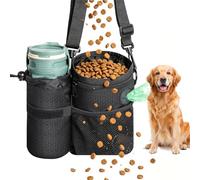 AiQInu Bolsa Premios Perro con Bolsa Porta Botellas de Agua, Bolsa Chuches Perro con Dispensador de Bolsas de Caca, Bolsas de Comida Perros para Entrenar y Premiar