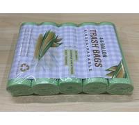 AiQInu Bolsas Basura 20L, 100 Unidades, 50x60cm - Resistentes a la Rotura, en Rollos Precortados para Cocina