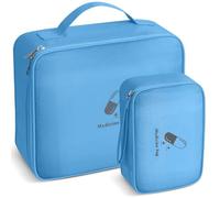 AiQInu Botiquin Vacio Viaje, 2 Piezas Botiquín de Primeros Auxilios Vacio, Impermeable Gran Capacidad Botiquín Médico Vacío, Bolsa Médico de Emergencia para Hogar, Oficina, Airelibre