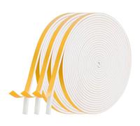 AiQInu Burlete Ventana Corredera, Burlete Puerta 3 Rollos 6mm(W) x3mm(T) x5m(L) Espuma Burlete Adhesivo de Alta Densidad para Anti Frío, Aislante,Ruido y Colisión