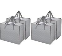 AiQInu Cajas Almacenaje Ropa, 90L Plegable Bolsa Almacenamiento de Ropa de Gran Capacidad (2pcs) (Paquete de 2)