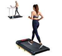 AiQInu Cinta De Correr, 5% Inclinación Cinta De Andar, 2.5 HP, 2-6 Km, Walking Pad para Casa Uso DoméStico Y En La Oficina, Pantalla Led y Funcionalidad De Aplicación Bluetooth