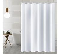 AiQInu Cortina de Ducha,Cortina de Baño 100% Polyester, Impermeable Antimoho Lavable Ecológica 180 x 180cm con 12 Ganchos