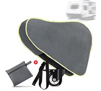 AiQInu Cubierta para Remolque de Caravana, Universal Funda Lanza Caravana Impermeable Cubierta de Enganches de Remolque con Tira Luminosa Enganche Remolque Caravana Cubierta, Gris, Largo