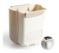AiQInu Cubo de Basura Plegable para Colgar 10L, Contenedor de Compostaje para Puerta de Armario de Cocin/Camping/Coche/Baño/Oficina/Dormitorio