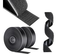 AiQInu Fieltro adhesivo fuerte, 10 m x 30 mm, fieltro adhesivo fuerte de doble cara, sistema de fijación Hook & Loop, cinta adhesiva de para tela DIY