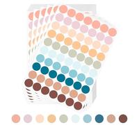 AiQInu Gomets Colores Surtidos Pegatinas Redondas Pegatinas Redondo Adhesivos 1400 Piezas 19mm Codificación Redondas Etiquetas para Hogar Aula Almacén Oficina
