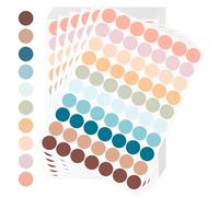 AiQInu Gomets Colores Surtidos Pegatinas Redondas Pegatinas Redondo Adhesivos 1400 Piezas 25mm Codificación Redondas Etiquetas para Hogar Aula Almacén Oficina